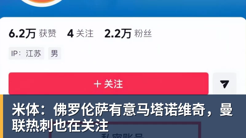 米体：佛罗伦萨有意马塔诺维奇，曼联热刺也在关注